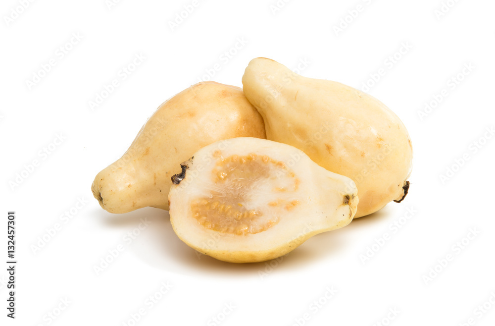 yellow guava fruit isolated yellow guava fruit isolated