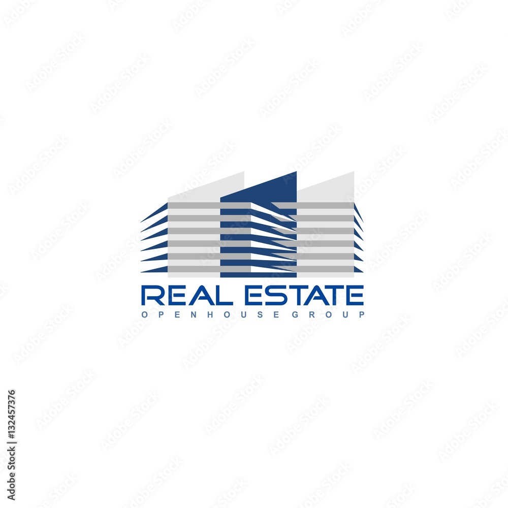 Logo template real estate, apartment, condo, house, rental, business. brand, branding, logotype, company, corporate, identity.