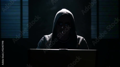 smoking internet hacker silhouette only 4k UHD 11621
