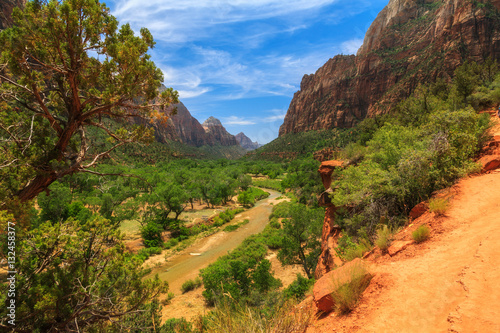 Kolob Canyon und Virgin River im Zion National Park