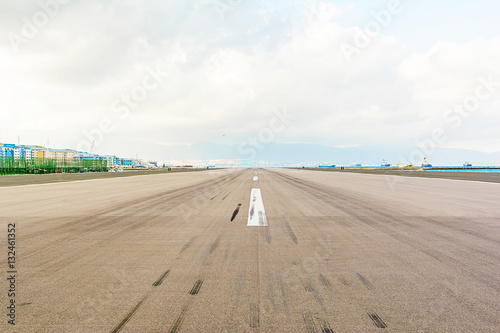 Runway in Gibraltar airport
