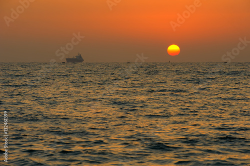 Fototapeta Naklejka Na Ścianę i Meble -  Mediterranean coast in southern Israel near the city of Ashkelon