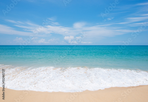 wave and blue skytropical sea