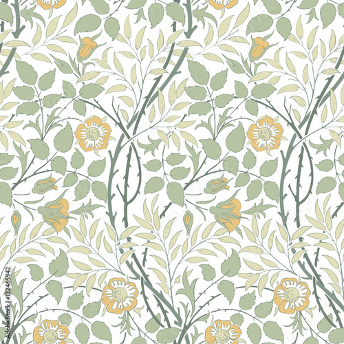 Modern fabric design pattern. Desktop wallpaper. Background. Floral pattern for your design. Illustration. Modern seamless pattern for interior decoration, wrapping paper, graphic design and textile.