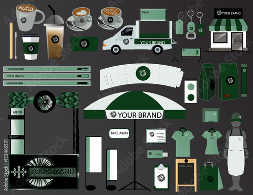Coffee Shop Identity Mockup Templates