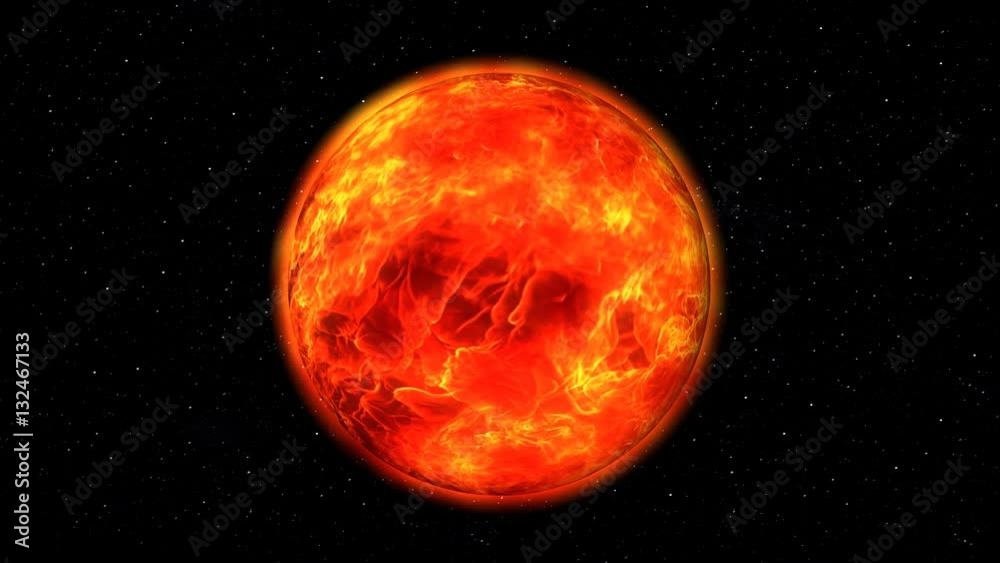 Mysterious red planet rotating in an starry Space. Cosmos fire blazing planets. 3D animation on space theme. Mysterious red planet rotating in an starry Space. Cosmos fire blazing planets. 3D animation on space theme.