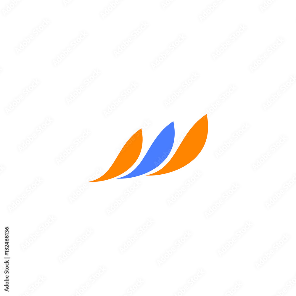 flame wing abstract logo vector flame wing abstract logo vector
