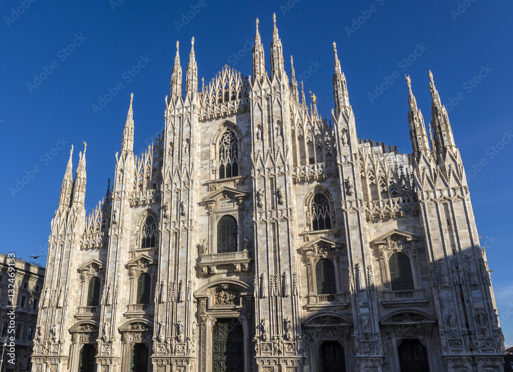 Milan Duomo under blue sky