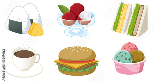 イラスト：食べ物
