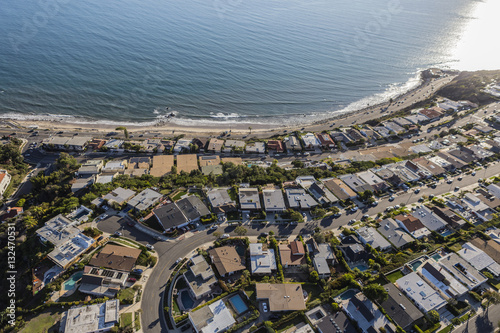 Pacific Palisades Ocean View Los Angeles Homes Aerial photo