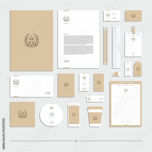 Corporate identity, stationery set, sign, symbol, owl. photo