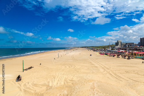 Quadro em tela Scheveningen Beach in Hague