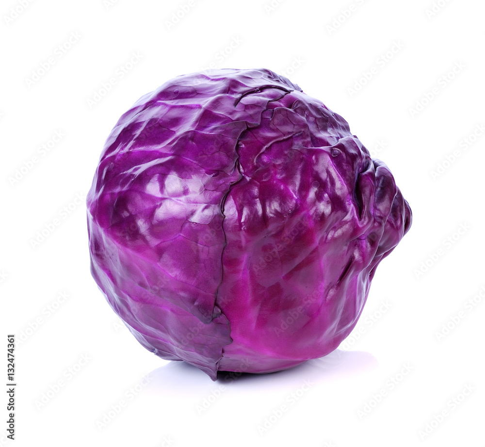 red cabbage isolated on white red cabbage isolated on white