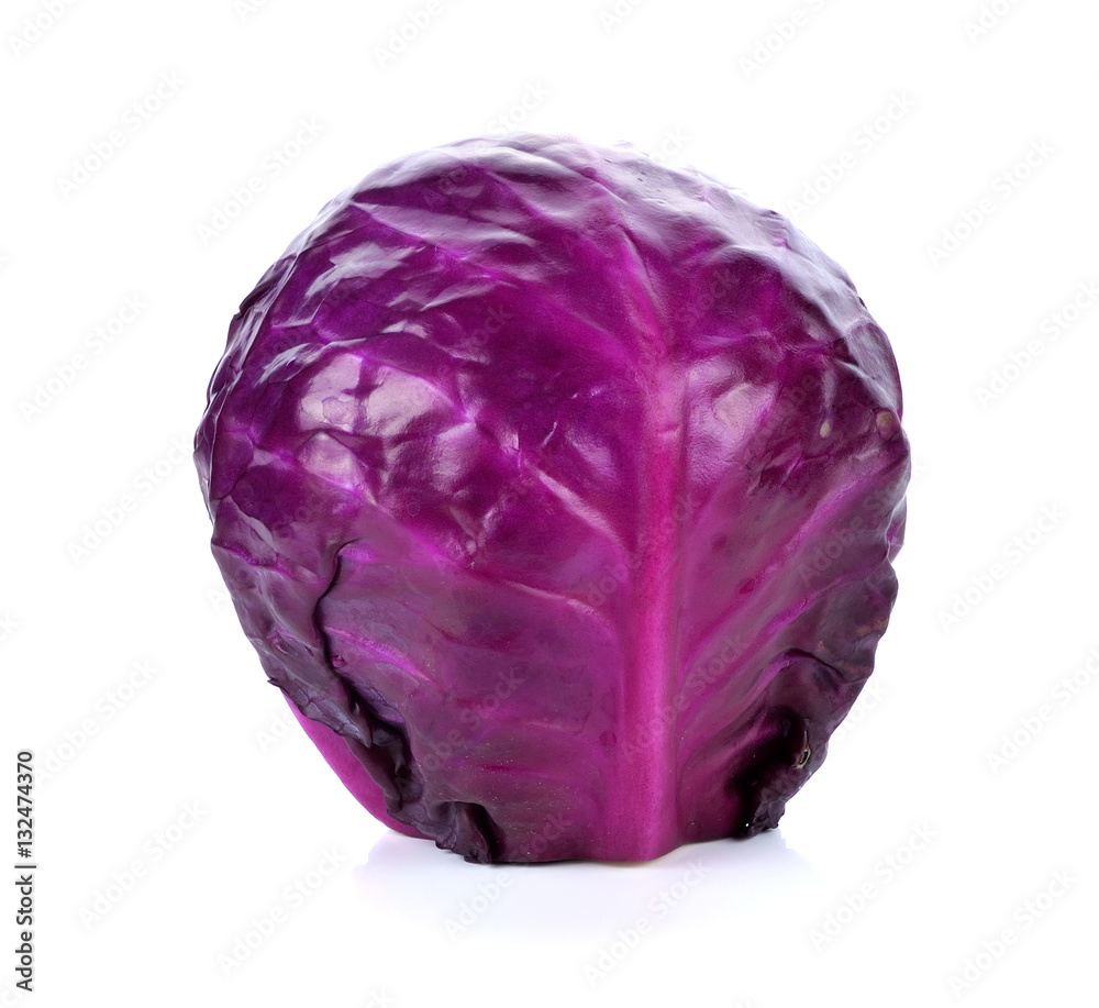 red cabbage isolated on white red cabbage isolated on white