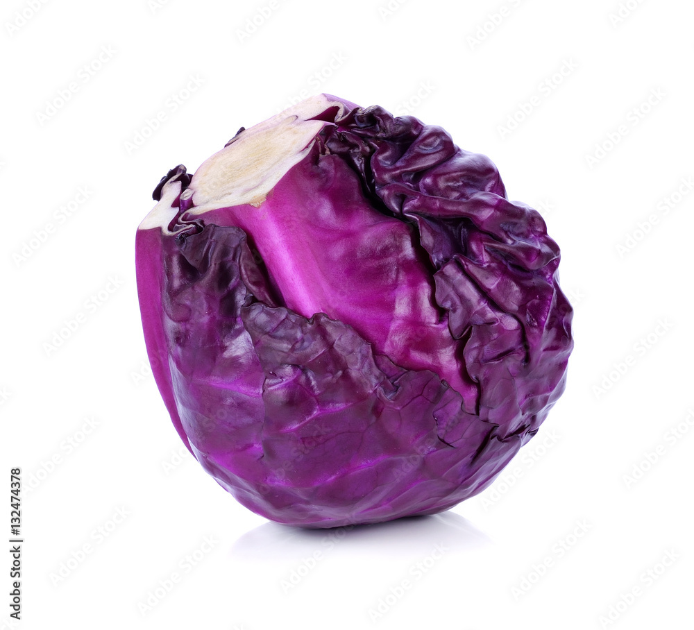 red cabbage isolated on white red cabbage isolated on white