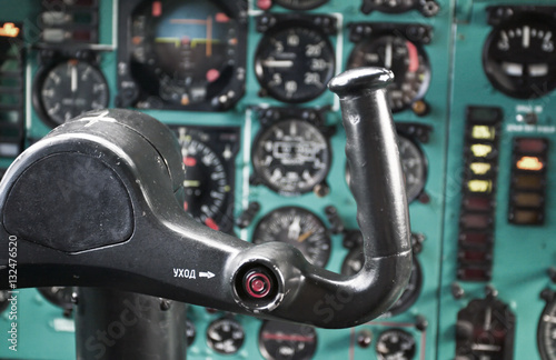 Old pilot cabin interior