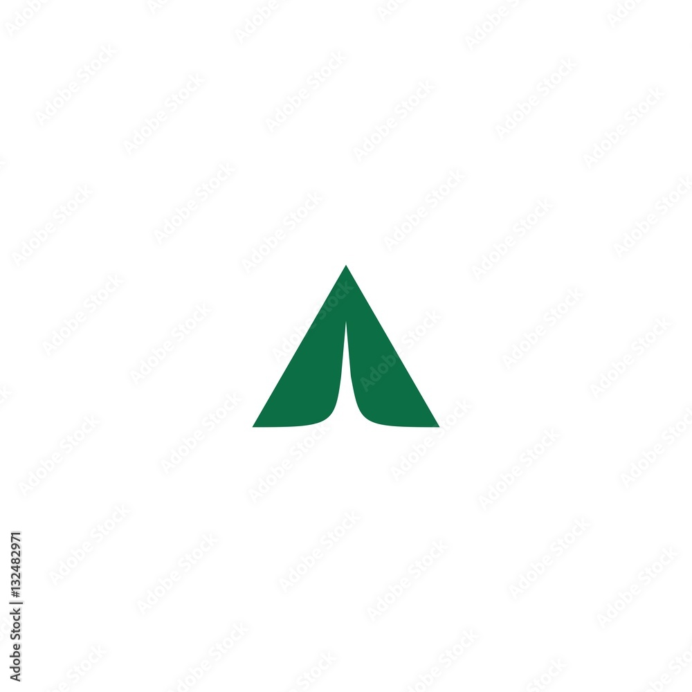 Fototapeta premium Letter Like Tent Initial Logo Vector