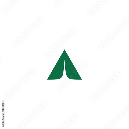 Letter Like Tent Initial Logo Vector