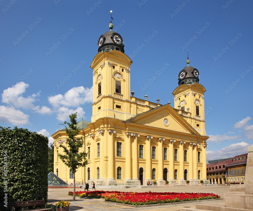 Great Reformed Church in Debrecen. Hungary