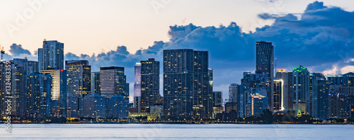 Miami Skyline at Sunset © Anderson
