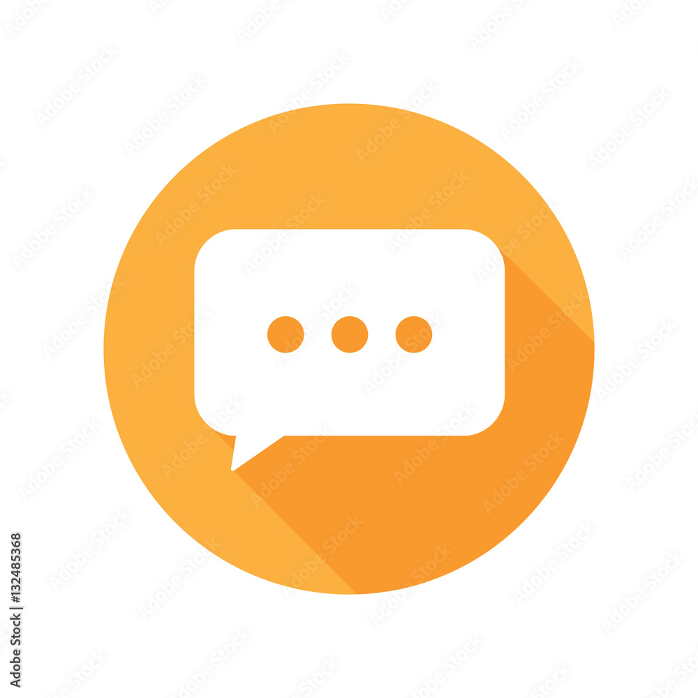 Chat icon flat design