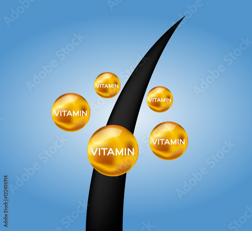 damaged hair cure by vitamin