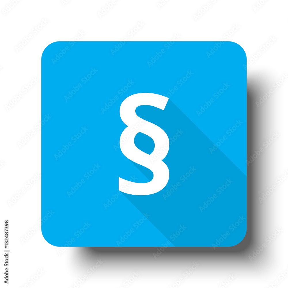 White Paragraph icon on blue web button White Paragraph icon on blue web button