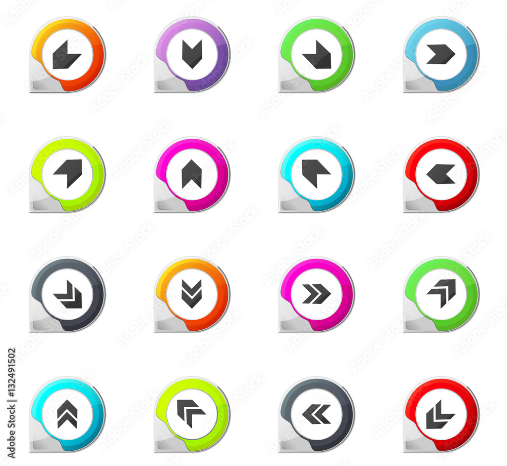 Arrows icons set Arrows icons set