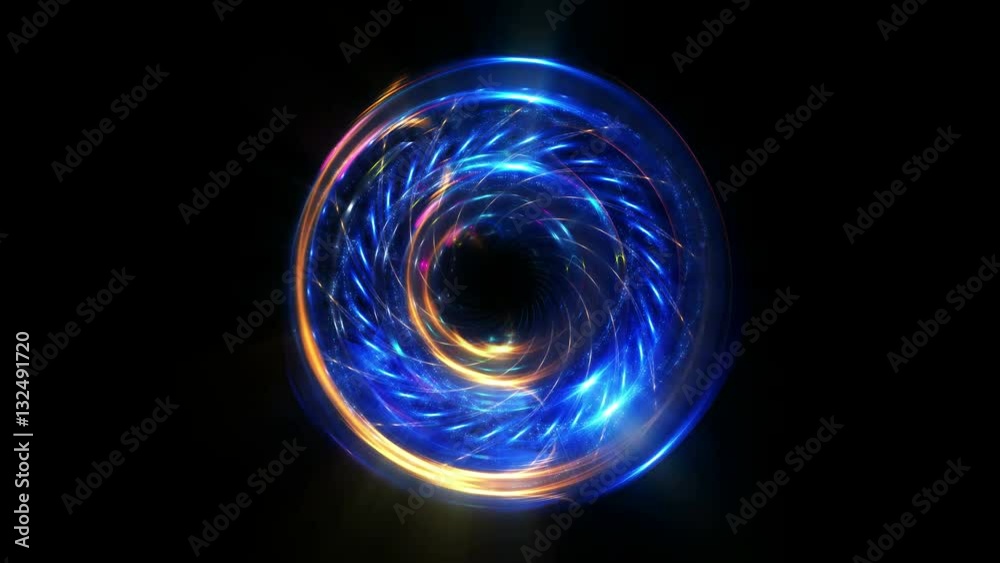 Blue abstract beautiful motion sphere background 4k UHD