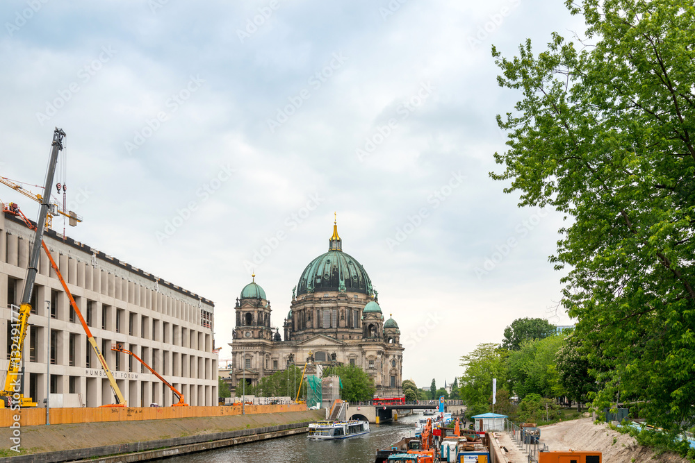 BERLIN, GERMANY- May 18, 2016: Traditional old Berlin Cathedral.