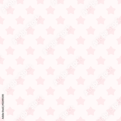Hand drawn stars seamless geometric pattern. Pink color. Cute and gentle.