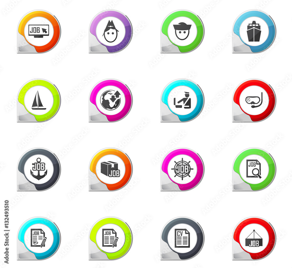 Job icons set Job icons set