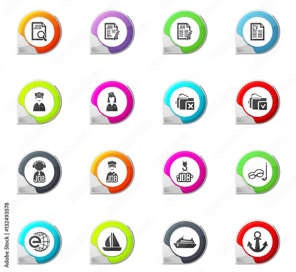 Job icons set Job icons set