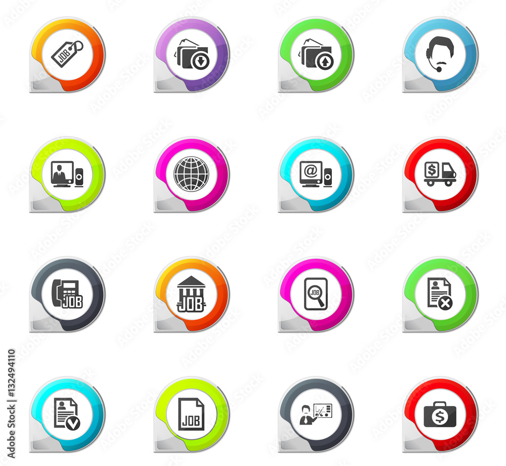 Job icons set Job icons set