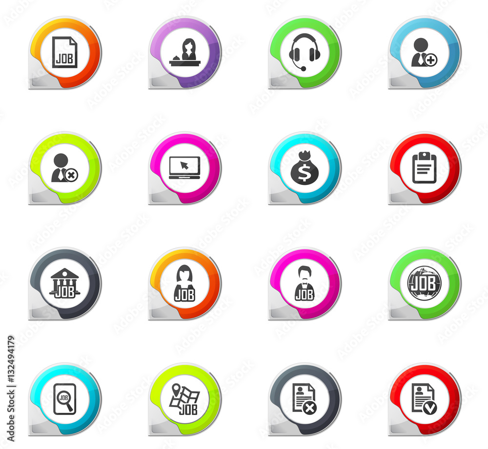 Job icons set Job icons set