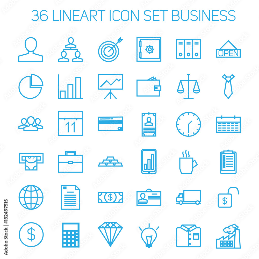 Business icons. Start up and management signs. - obrazy, fototapety, plakaty 