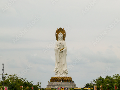 Obraz na płótnie Statue of goddess Guanyin at Hainan China w salonie