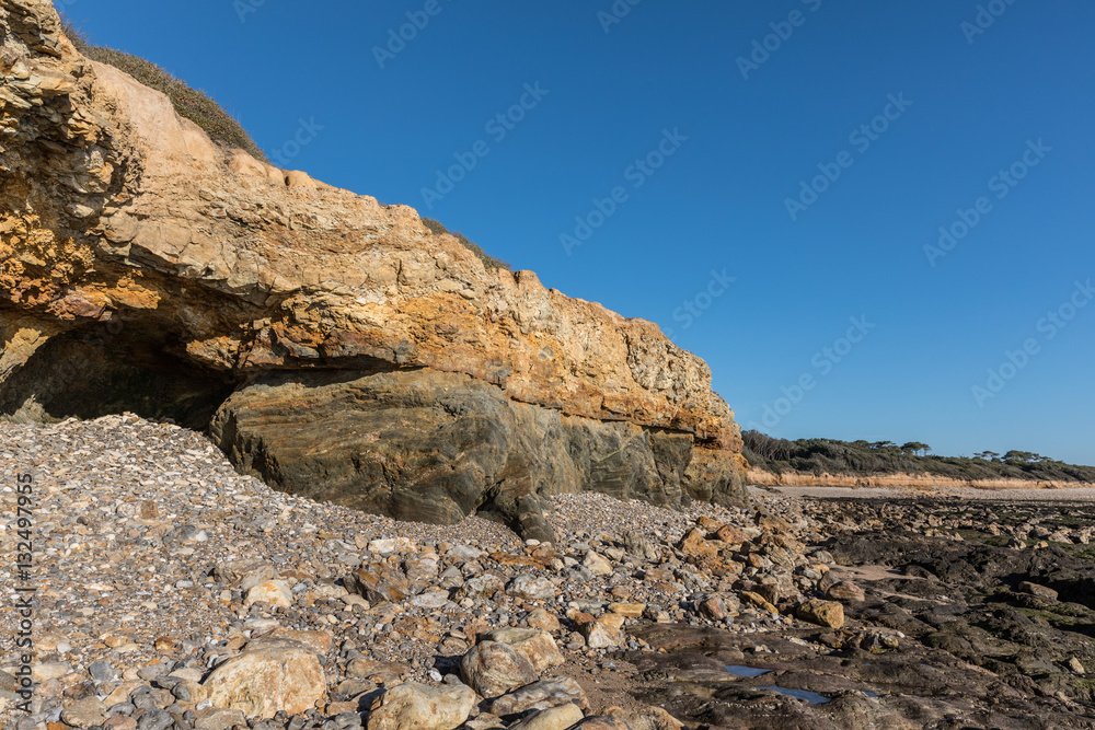 Petites falaises sur la pointe du Payré (Vendée, France) Petites falaises sur la pointe du Payré (Vendée, France)