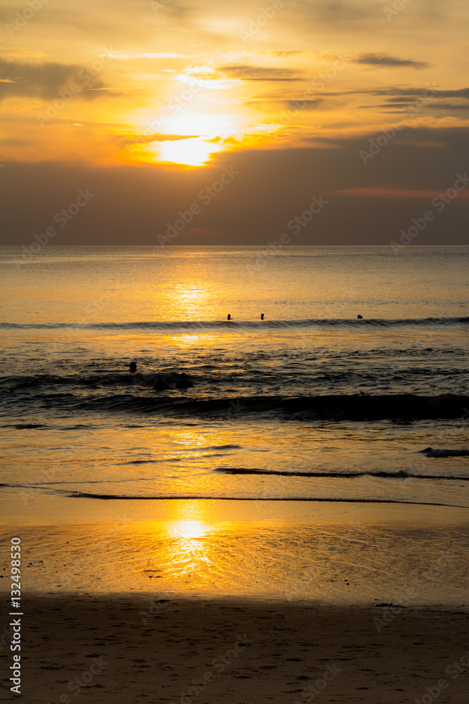 Sunset on the beach of Kata