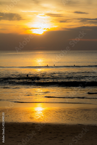 Sunset on the beach of Kata