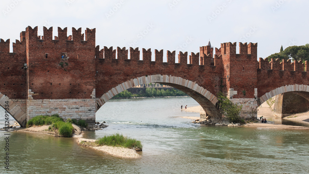 panorama dal ponte di Castel Vecchio a Verona