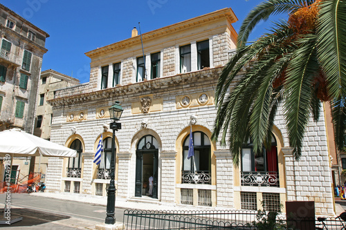 Town hall of the city of Corfu  Greece.