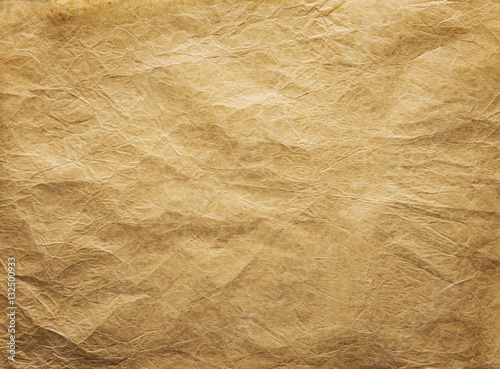 Old Wrinkled Paper Background, Papers Folds Wrinkles Texture photo
