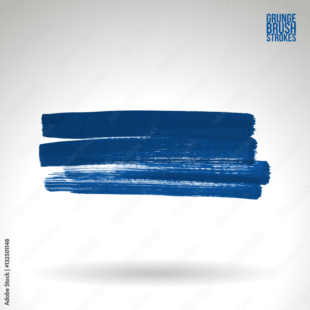 Fototapeta premium Brush stroke and texture. Grunge vector abstract hand - painted element. Underline and border.