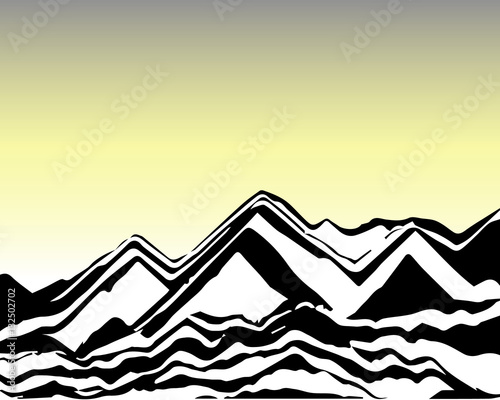 Mountain landscape, nature background, eps 10