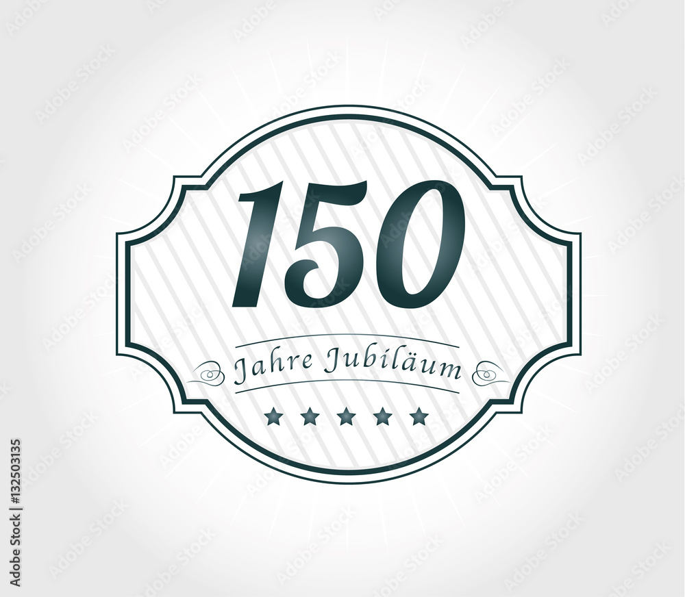 150 Jahre Jubiläum emblem