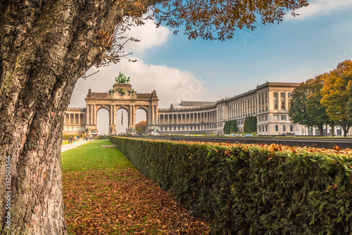 View of Arch in Jubel Park Brussels Belgium