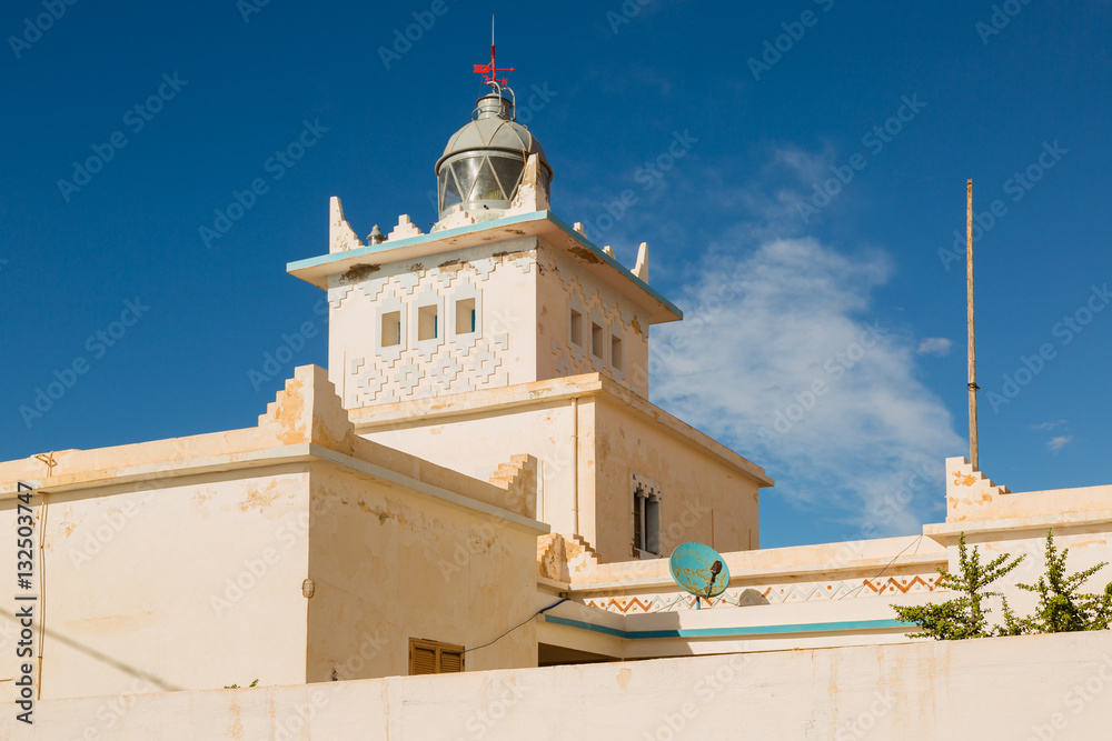 Fototapeta premium Lighthouse on the coast of Sidi Ifni