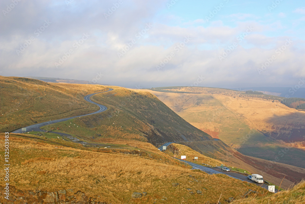 Mountain pass in Wales