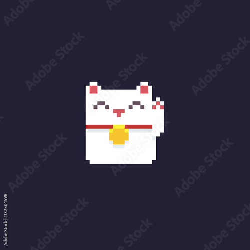 Pixel Maneki Neko